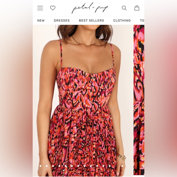 NWT Petal and Pup Pleated Multi Colored Dress - Picture 4 of 4